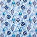 Hallmark Holiday Wrapping Paper Bundle with Cut Lines on Reverse, Blue and Silver (Pack of 4, 110 sq. ft. ttl.) (5EWR2161)
