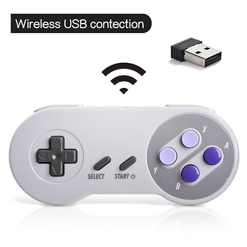 GHz Wireless USB SNES Controller for Super Classic Games