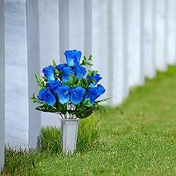 XONOR Artificial Cemetery Flowers, Set of 2