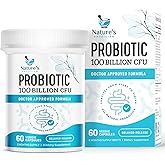 Nature's Physician Probiotics - 100 Billion CFU - 16 Strains + Prebiotics - Best Probiotic Supplement for Women & Men - Supports Immune, Digestive Health, Occasional Constipation & Gas - 60 Capsules