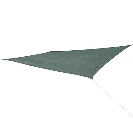 Corasol COR10RE6X4-WG Premium Sonnensegel 6 x 4 m, rechteckig, waldgrün