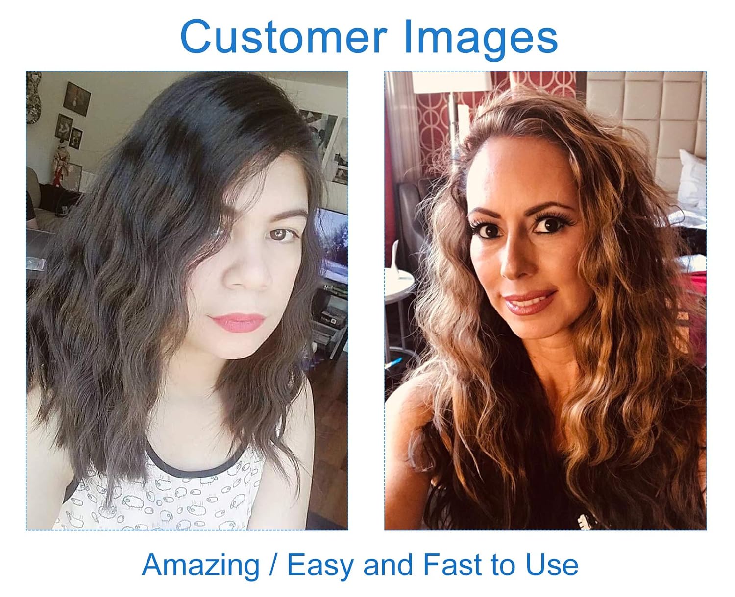 3 Barrel Curling Iron Hot Tools Curling Iron Fast Heating Ceramic