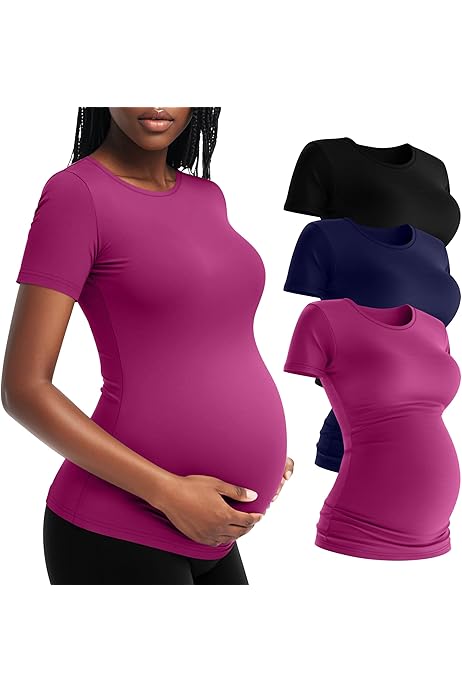 Maternity Ruched Tunic Top - Long Sleeve, Scoop Zambia
