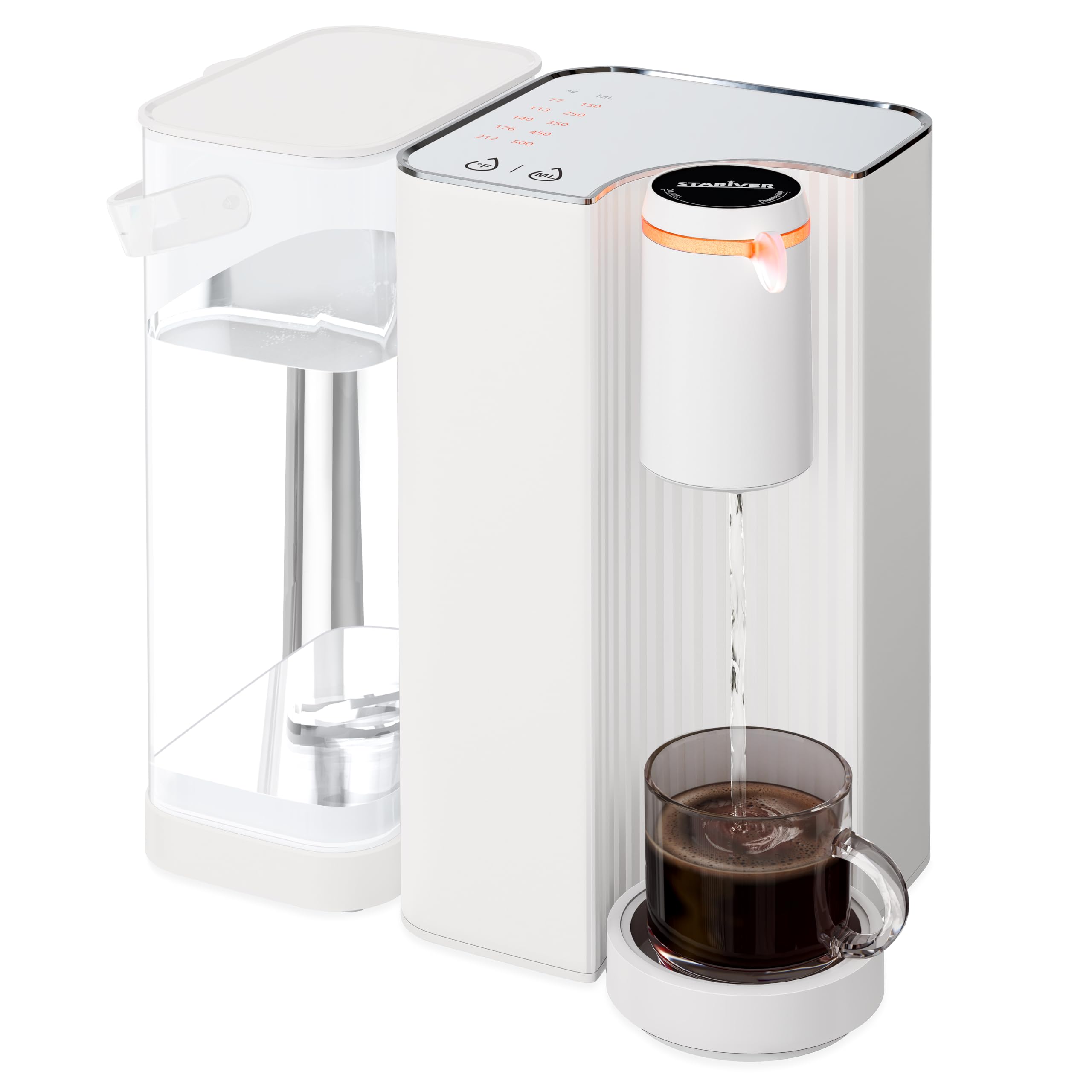 Photo 1 of Stariver Instant Hot Water Dispenser, 68 Oz Electric Kettle with 5 Temperatures & 5 Customized Water Outputs Preset for Fasting Boil, Water Boiler for Baby Formula, Hot Water Kettle for Office