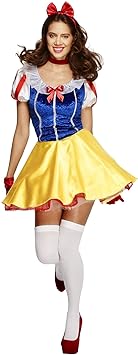 Fever Damen Märchen Kostüm, Kleid, Unterrock, Haarreifen und Halsband, Größe: L, 30195
