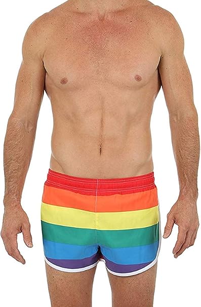 mens nylon running shorts