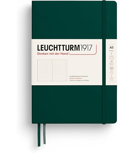 Notes Leuchtturm1917 Medium w kropki czarny : Amazon.com.br