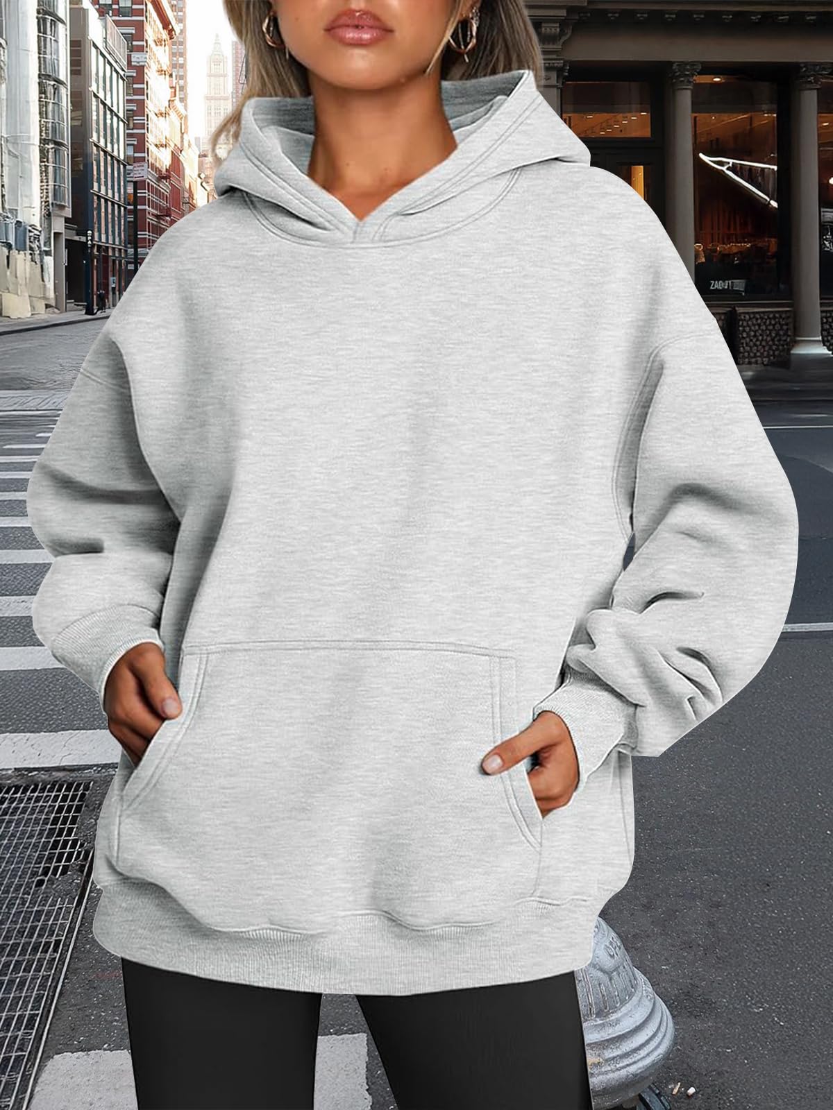 Trendy Queen Womens Oversized Hoodies Fleece Sweatshirts Fall Fashion 2025 Pullover Sweaters Winter Clothes