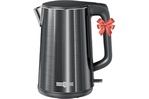 Paris Rhône Electric Kettle Stainless Steel, 1.7 Liter Cordless Hot Water Boiler Electric Tea Kettle BPA-Free, Electric Kettle For Boiling Water Auto Shut Off & Boil-Dry Protection