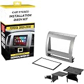Scosche TA2053B Double DIN Radio Install Dash Kit Compatible with Select 2005-2008 Toyota Tacoma - Aftermarket Car Stereo Installation Kit - See Fit Guide in Images to Verify Vehicle Compatibility