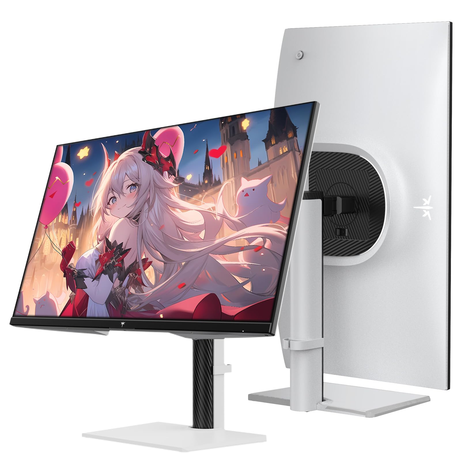 KTC Monitor 27-inch White Gaming Monitor WQHD (2560x1440) Fast IPS, 300Hz (Supports 320Hz via Overclocking) 1ms 144% sRGB High Brightness 450cd/㎡, Low Blue Light, Flicker-Free, 2 x HDMI, 1 x DP H27E6