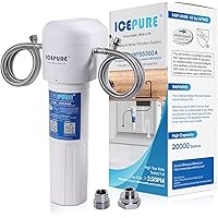 ICEPURE Under Sink Water Filter System, 20000 Gallons Ultra High Capacity, NSF/ANSI 42 Certified, Direct Connect Under…