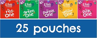 Ella's Kitchen Organic Fruit Smoothie Assortment 25 Pouches Pack