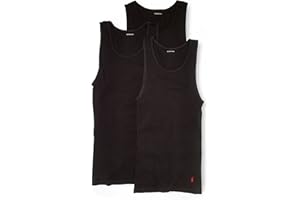 POLO RALPH LAUREN Men's Classic Fit Cotton Tank Undershirts (3-Pack)