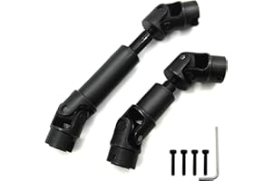 Raflot 2pcs Drive Shaft Steel Front Rear Center Shaft Driveshaft for TRX4M 1/18 RC Crawler Upgrade