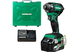 Metabo HPT 36V MultiVolt™ Cordless Triple Hammer Bolt Impact Driver Kit | 1/4-Inch Keyless | 5 Speed Modes | 3 LED Lights | U