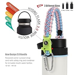 QeeCord Paracord Handle Compatible with Hydro Flask