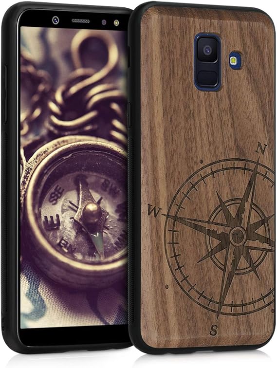 Amazon Com Kwmobile Wooden Case For Samsung Galaxy A6 2018