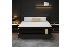 LETMOON Full Size Foam and Spring Hybrid Mattresses, 10 Inch Medium Firm Mattress in a Box with Individual Pocket Coils, Edge Supportive, CertiPUR-US Certified, White