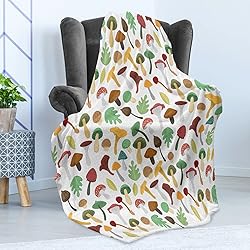 Ambesonne Forest Throw Blanket, Botanical