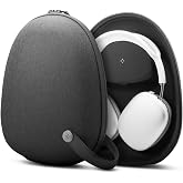 Spigen Klasden Designed for Airpods Max 1/2 Case (2020/2026) | Protective Carrying Case, Premium Fabric with Inner Pockets [Compatible with Smart Case for Sleep Mode] - Charcoal Gray