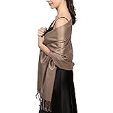 Achillea Soft Silky Pashmina Scarf for Women – Shawl Wrap for Evening Dresses, Bridesmaids, Weddings & Everyday Wear