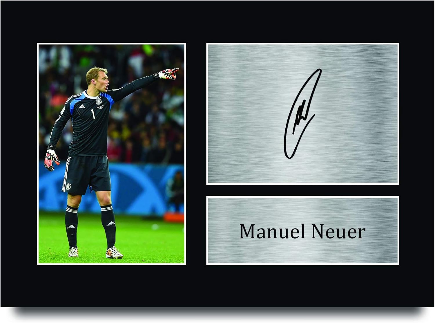 HWC Trading A4 Manuel Neuer Germany Gifts Printed Signed Autograph Picture for Fans and Supporters, A4