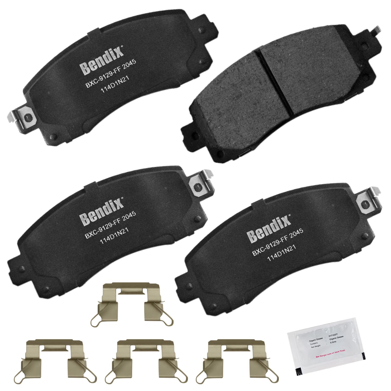 Photo 1 of Bendix Priority1 CFC2045 Ceramic Front Brake Pads for Subaru Crosstrek 2023-2018, Forester 2023-2019, Impreza 2022-2017, Legacy 2023-2020, Outback 2023-2020