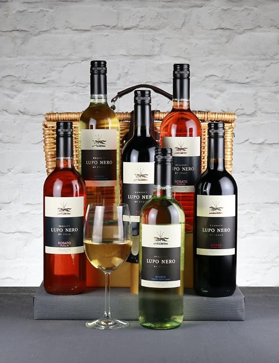 Italian Selection 6 bottle Wine Hamper Amazon.co.uk Grocery