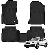 Auxko All Weather Floor Mats Fit for Subaru Outback 2020-2025 & Legacy 2020-2025 TPE Liners Accessories All Season Guard Odorless Floor Liner for Outback/Legacy 2025 2024 2023 2022 2021 2020 Black