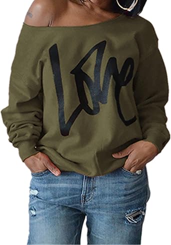 womens slouchy sweatshirt