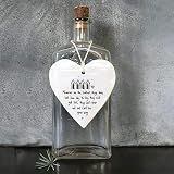 East of India Memories Wobbly Hanging Heart Porcelain Ornament 10cm view 2