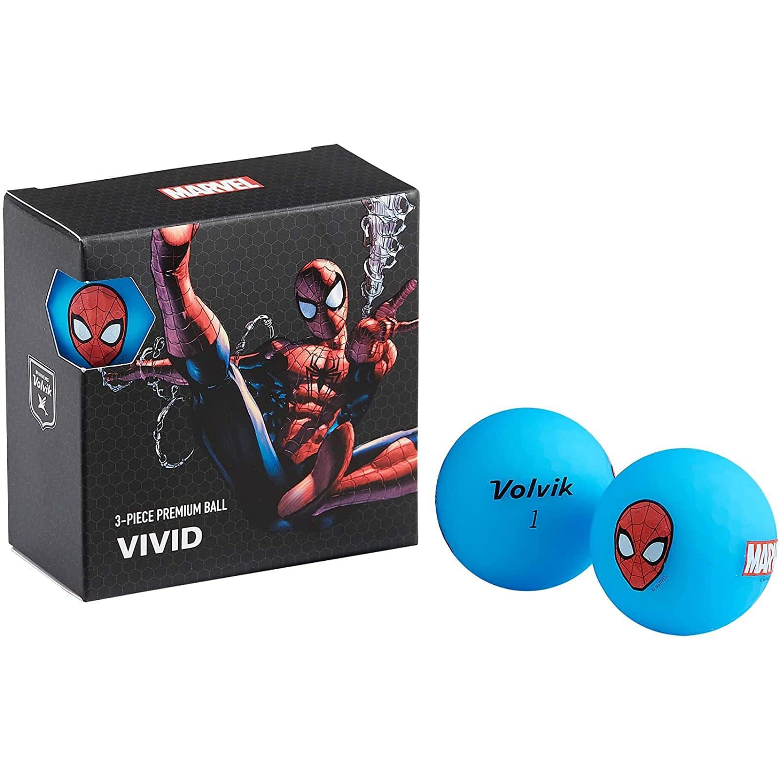 Volvik Marvel Golf Balls - Various Superhero Gift Sets - Spiderman/Hulk/Thor/Black Panther/Captain America/Iron Man | four ball gift set X Marvel Gift Set