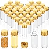 Didaey 100 Pcs Vials Clear Mini Glass Bottles with