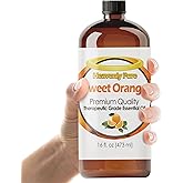 Heavenly Pure Sweet Orange Essential Oil 16 Fl Oz (Pack of 1) Large Bottle for Aromatherapy Diffusers Candles and DIY Crafts