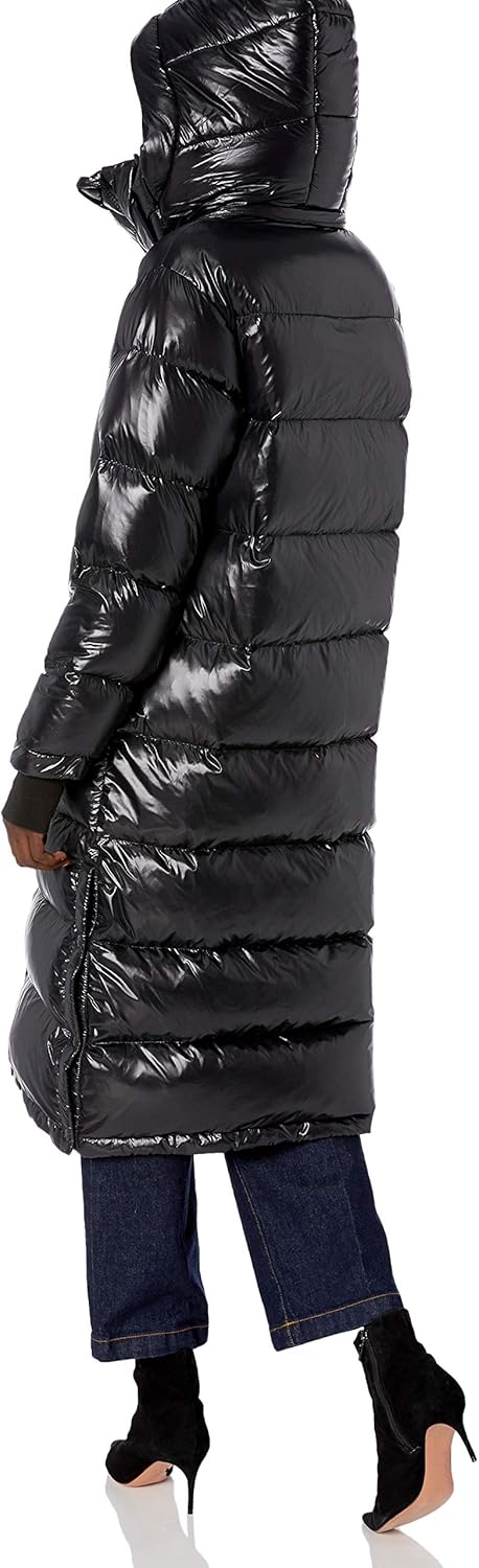 bcbgeneration faux fur trim hooded quilted jacket