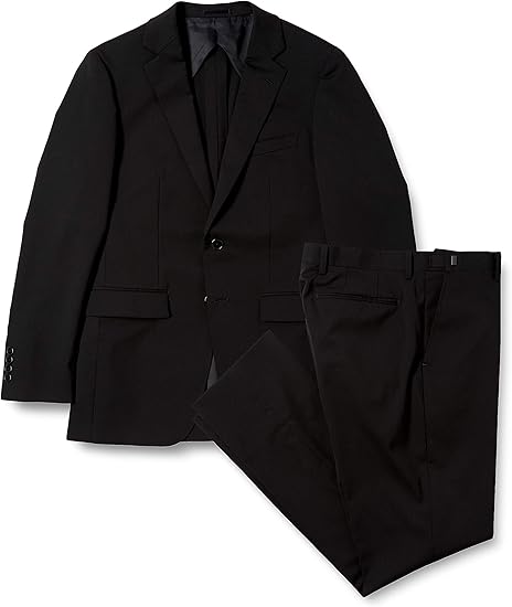 Amazon Co Jp オリヒカ Orihicaオールシーズン フォーマルスーツ スリムブラック 上質濃黒礼服 アジャスター付きサイズ調整可 メンズ 服 ファッション小物