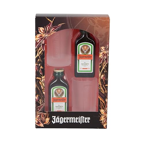Jagermeister Winter Hat & Shot Glasses Gift Set, 2 x 4 cl Amazon.co.uk