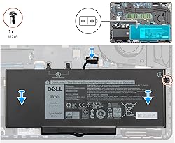 DELL 3HWPP 15.2V 68Wh 4-Cell Battery For DELL