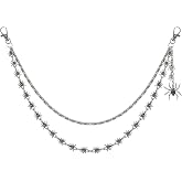 Punk Pants Chain,Gothic Goth Hip Hop Punk Punk Gothic Spider Waist Chain Belt with Spider Charm for Women Hip Chain
