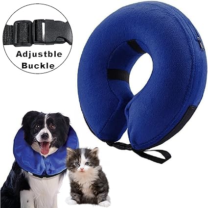 Collier Gonflable De Protection En Cône Pour Chiens Et Chats Doux Pour La Convalescence Après Une Chirurgie Empêche Les Animaux Domestiques De