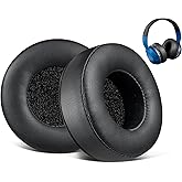 SOULWIT Earpads Replacement for Skullcandy Hesh & Hesh 2 Wireless Over-Ear Headphones, Ear Pads Cushions with Soft Protein Leather, Noise Isolation Foam - Black