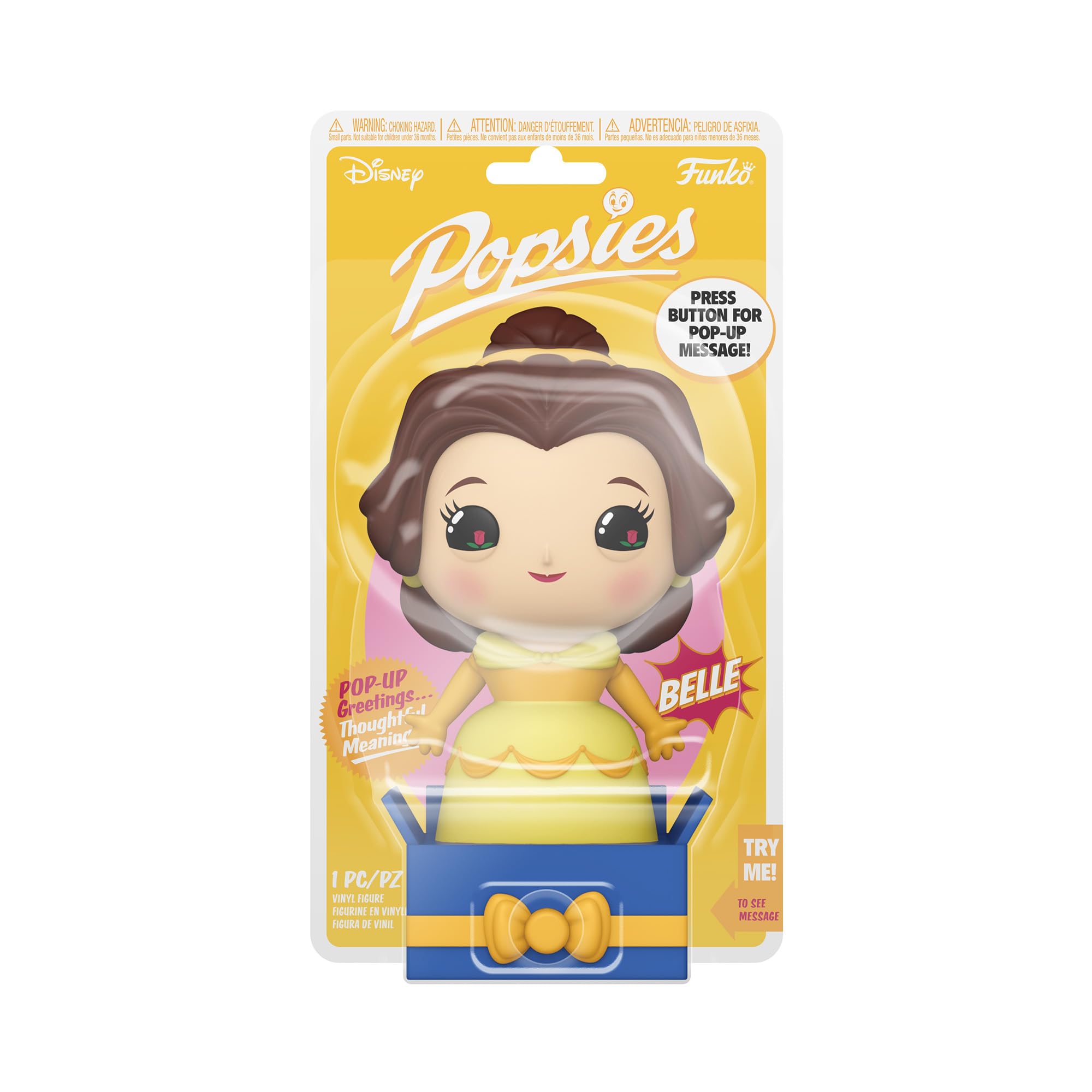 Funko Popsies: Disney Princess - Belle - Yellow - Disney Princesses - Collectable Vinyl Figure - Gift Idea - Official Merchandise - Toys for Kids & Adults - Movies Fans - Stocking Fillers