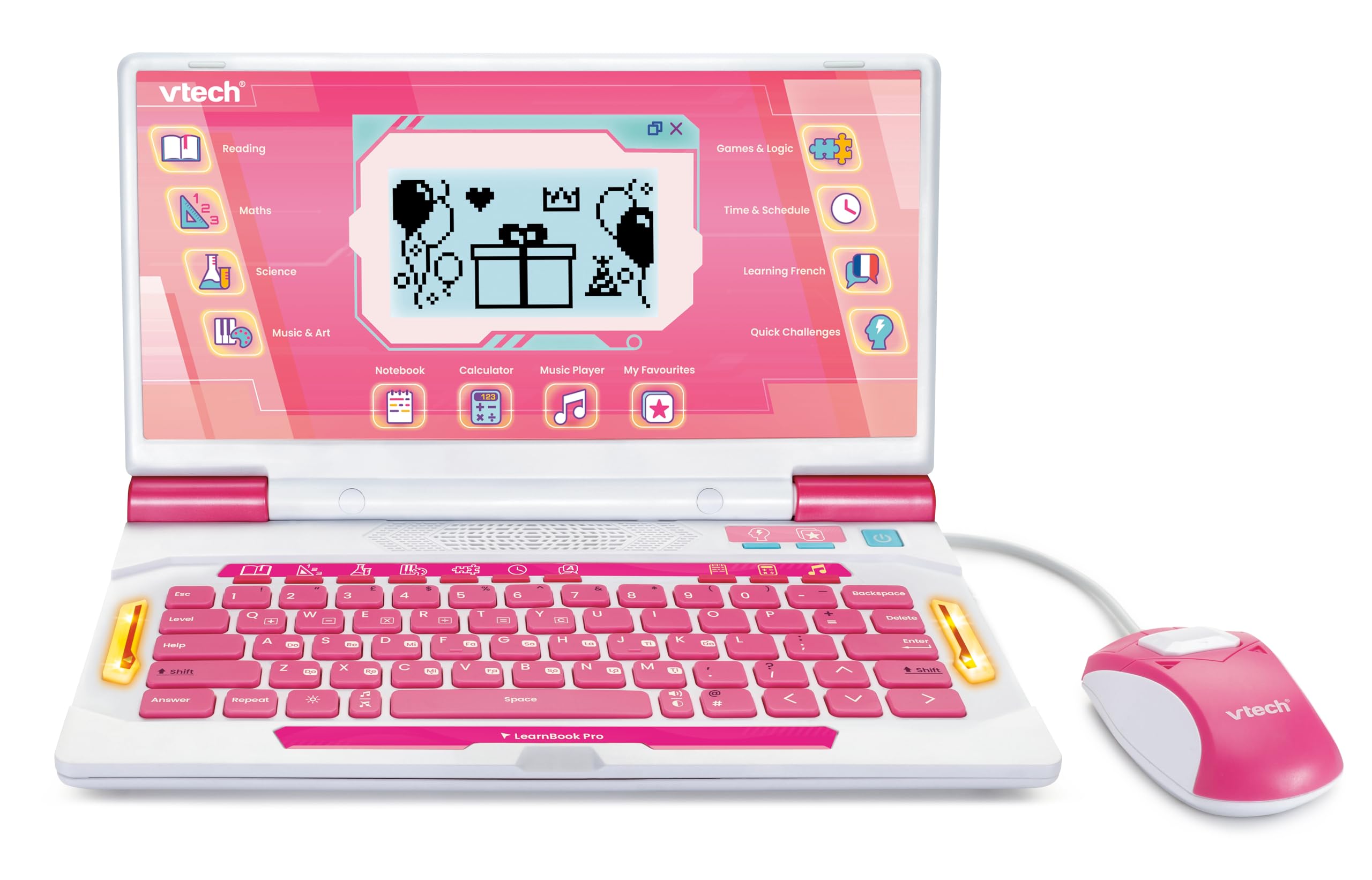 VTech LearnBook Pro, Educational Laptop For Kids, 82 Educational Games & Activities, QWERTY Keyboard, Reading, Maths, Science and More, For Kids Aged 5, 6, 7, 8+ Years, English Version