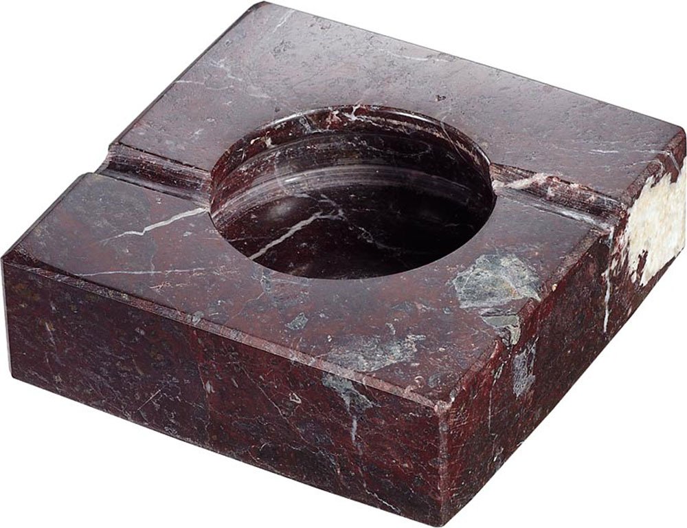 Visol Sugilite Burgundy Onyx Stone Cigarette Ashtray with 2 Cigarette Rests