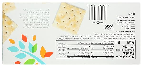 365 BY WHOLE FOODS MARKET, SALTED SALTINE CRACKERS, 16 OUNCE