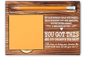 MFOMFO Inspirational Affirmation Gifts for Women, I Believe in You You Got This, Job Promotion Gifts for Coworkers Employee Nurse Friends, Mental Health Office Home Self-Stick Note Pad Holders-LBB02