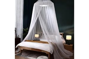 Moustiquaire de lit pour filles, rideaux de lit King Size à partir du plafond, moustiquaire en dôme, tente de lit double pour