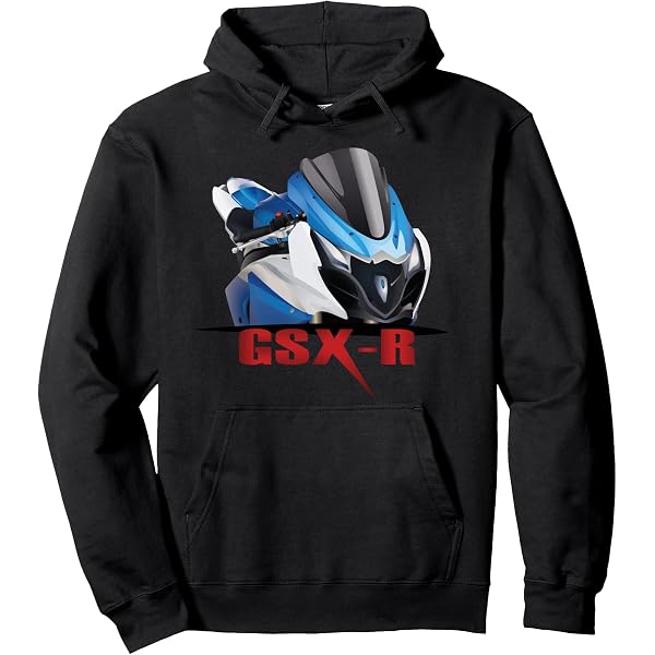 Sweat à Capuche Logo GSXR Gixxer – Homme, Coupe Classique, Matières Coton/polyester, Style Moto Performance Racing Hoodie Logo Performance