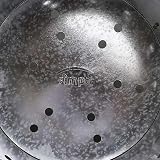 Simpa 180L XXL Galvanised Metal Incinerator with Locking Lid 107cm H view 3